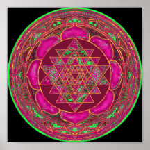 Sri Lakshmi Yantra Mandala Posterdruck