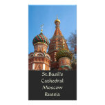 St.Basil Kathedralen-Foto-Karte Foto Karten Vorlage