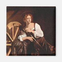 St. Catherine von Alexandria durch Caravaggio Kühlschrankmagnete