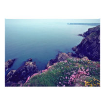 St David Kopf, Westernmost Punkt von Wales-Blume Einladungskarte