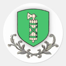 St Gallen Runder Aufkleber