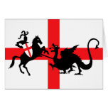 St George und der Drache Grußkarte