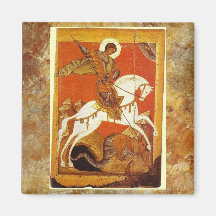 "St George und der Drache " Magnete