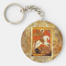 "St George und der Drache " Schlüsselanhänger