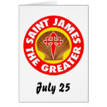 St James das größere Grußkarte