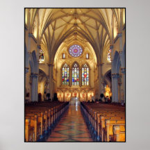 St Joseph Kathedrale - Hauptgang/Front Posterdrucke
