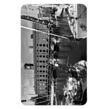 St Katherines Dock London Rectangular Magnets