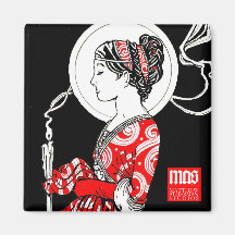 St. Lucy von Syrakus-Magneten (Quadrat)