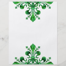 St Patrick glückliche Lilie Vollfarbige Flyer
