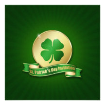 St Patrick ´s Tagesmünze - Einladung