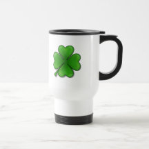 St Patrick Tag, vierblättriges Kleeblatt Kaffeetassen