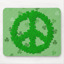 St Patrick Tagesfriedenszeichen Mauspad