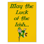 St Patrick Tagesglück der irischen Karte