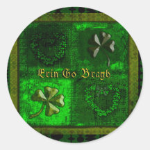 ST PATRICK TAGESklee-SCHMUTZ Runde Sticker