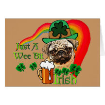 St Patrick TagesMops Karten
