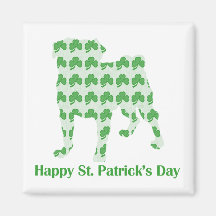 St Patrick TagesMops Kühlschrankmagnete