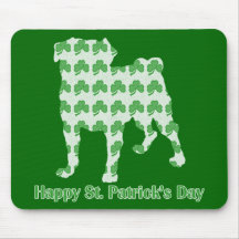 St Patrick TagesMops Mousepads