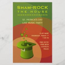 St Patrick Tagespub-Party-Ereignis-Flyer