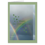 St Patrick Tagesregenbogen Karte
