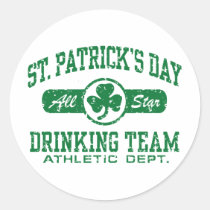 St Patrick Tagestrinkendes Team aufkleber