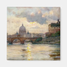 St Peter Rom vom Tiber Magnete