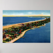 St. Petersburg-Florida Durchlauf-EIN-Grill Strand Poster