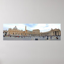 St- Petersquadrat im Vatikanstadt-panoramischen Fo Posterdrucke