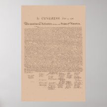 Staat-Unabhängigkeitserklärung Poster