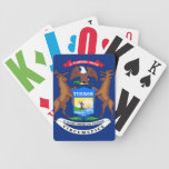 Staats-Flagge von Spielkarten Michigans spielkarten