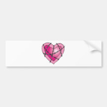 Stacheldrahtherz Autosticker