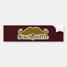 Stacherific Mushtache Auto Aufkleber