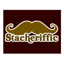 Stacherific Mushtache Postkarten