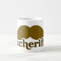Stacherific Mushtache Tee Tasse