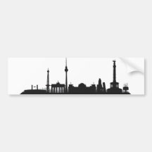 Stadt Berlin - Skyline 1c Autosticker