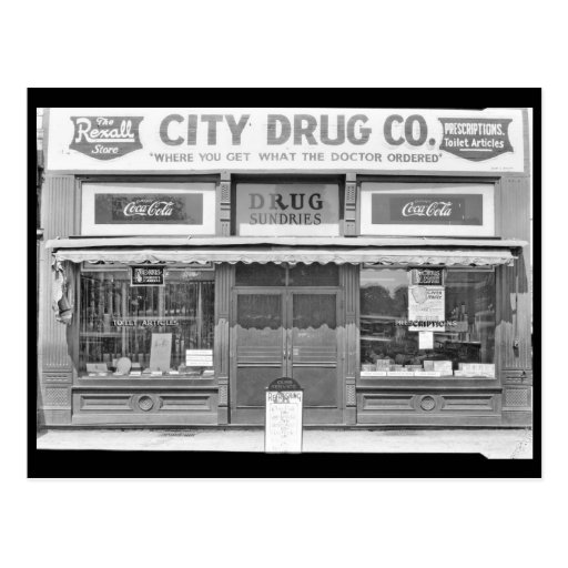 Stadt-Droge Co Dyersburg Tennessee Postkarte