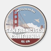 Stadt durch die Bucht, San Francisco Kalifornien Magnete