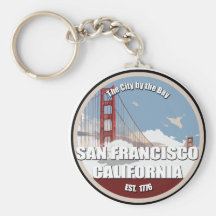 Stadt durch die Bucht, San Francisco Kalifornien Schlüsselanhänger