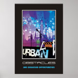 Stadt-Gebäude motivierend Plakat städtischer Hinde