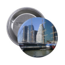 Stadt-Hafen-Boote Anstecknadelbutton