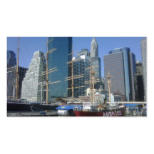 Stadt-Hafen-Boote Visitenkartenvorlage