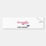 Stadt-Klassiker Greenvilles South Carolina Auto Sticker
