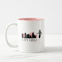 Stadt-Mädchen-Weltkaffeetasse
