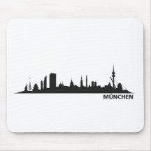 Stadt München - Skyline 1c Mauspads