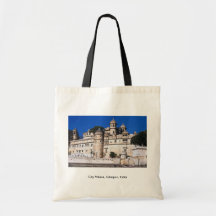 Stadt-Palast, Udaipur, Indien Leinentaschen