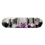 Stadt sploch bedrucktes skateboard