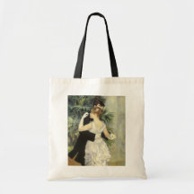 Stadt-Tanz durch Renoir, Vintage Impressionismus-K Leinentasche