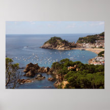 Stadt TOSSA Des MÄRZ gelegen in der Costa Brava. Posterdrucke