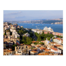 Stadt von Istanbul in der Türkei Postkarte