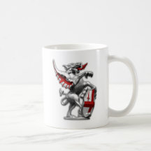 Stadt von London-Drachen Kaffee Tasse