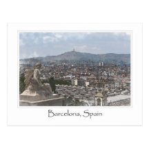Stadt von Stadtbild Barcelonas Spanien Postkarten